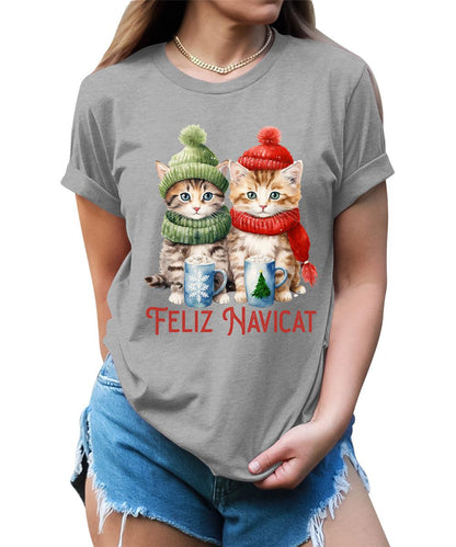 Feliz Navicat Cute Christmas Shirt For Women