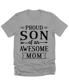 Proud Son Of An Awesome Mom Mens Graphic Tee