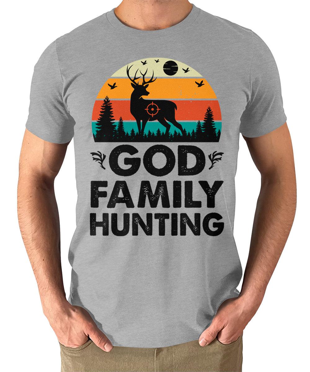 God Family Hunting T-Shirt Mens Graphic Tee