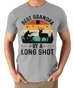 Best Grandpa By a Long Shot Hunting Mens Graphic Tee