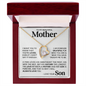 Necklace gift for mom in gold and silver finish with message card box – GyftWear – image 12