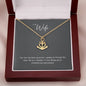 Anchor Necklace gift for wife in gold and silver finish with message card box – GyftWear – image 8