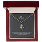 Anchor Necklace gift for mom in gold and silver finish with message card box – GyftWear – image 7