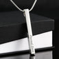 Custom Engraved 4-Sided Stick Name Necklace Gifts for Her