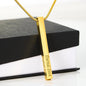 Custom Engraved 4-Sided Stick Name Necklace Gifts for Her