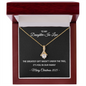 To My Daughter-in-Law – The Greatest Gift Wasn't Under the Tree, It's You in Our Family – Alluring Beauty Necklace Christmas Gift for Her