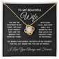Love Knot Necklace gift for wife in gold and silver finish with message card box – GyftWear – image 9