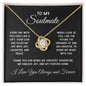 Love Knot Necklace gift for soulmate in gold and silver finish with message card box – GyftWear – image 9