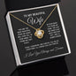 Love Knot Necklace gift for wife in gold and silver finish with message card box – GyftWear – image 10