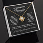 Love Knot Necklace gift for daughter in gold and silver finish with message card box – GyftWear – image 9
