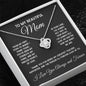 Mom Gift Necklace with Elegant Love Knot Design - Love You Forever Gift Necklace