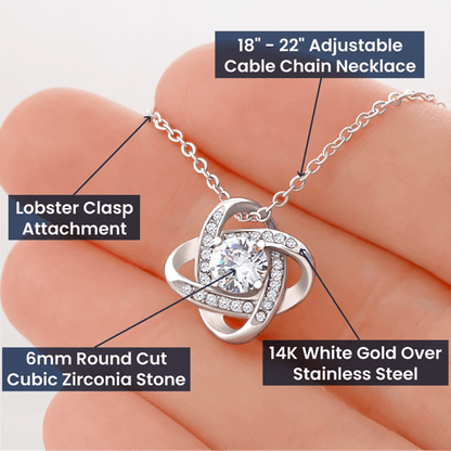 To My Daughter in Law a Gift in My Life Love Know Necklace