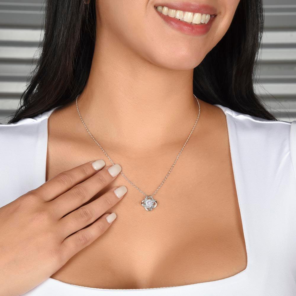 To My Daughter in Law a Gift in My Life Love Know Necklace