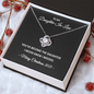 To My Daughter-in-Law – You've Become the Daughter I Never Knew I Needed – Love Knot Necklace Christmas Gift for Her