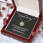 To My Daughter-in-Law – You've Become the Daughter I Never Knew I Needed – Love Knot Necklace Christmas Gift for Her