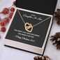 To My Daughter-in-Law – You Made Our Family Better – Interlocking Hearts Necklace Christmas Gift for Her