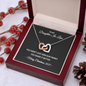 To My Daughter-in-Law – You Made Our Family Better – Interlocking Hearts Necklace Christmas Gift for Her