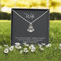 Anchor Necklace gift for wife in gold and silver finish with message card box – GyftWear – image 3
