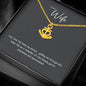 Anchor Necklace gift for wife in gold and silver finish with message card box – GyftWear – image 5