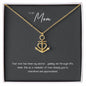 Anchor Necklace gift for mom in gold and silver finish with message card box – GyftWear – image 4