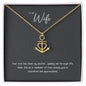 Anchor Necklace gift for wife in gold and silver finish with message card box – GyftWear – image 4