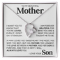 Necklace gift for mom in gold and silver finish with message card box – GyftWear – image 1