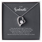 Heart Necklace gift for soulmate in gold and silver finish with message card box – GyftWear – image 1