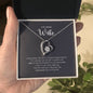 Heart necklace gift for wife in gold and silver finish with message card box – GyftWear – image 2