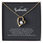 Heart Necklace gift for soulmate in gold and silver finish with message card box – GyftWear – image 5