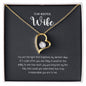Heart Necklace gift for wife in gold and silver finish with message card box – GyftWear – image 6