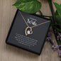 Heart Necklace gift for wife in gold and silver finish with message card box – GyftWear – image 7