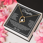Daughter Necklace From Dad – Forever My Little Girl – Love Dad Gift Message Card