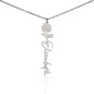 Custom Flower Name Necklace Gifts for Her