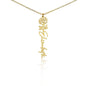 Custom Flower Name Necklace Gifts for Her