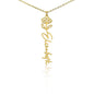 Custom Flower Name Necklace Gifts for Her