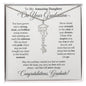 To Amazing Daughter on Your Graduation Day Custom Congratulations Name Necklace