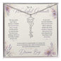 To A Wonderful Graduate on Her Graduation Day Custom Dream Big Name Necklace