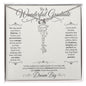 To A Wonderful Graduate on Her Graduation Day Custom Dream Big Name Necklace