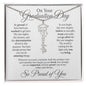 On Your Graduation Day Custom Congratulations Name Necklace