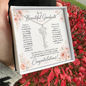 To A Beautiful Graduate Graduation Day Custom Congratulations Name Necklace Gift for Her