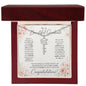 To A Beautiful Graduate Graduation Day Custom Congratulations Name Necklace Gift for Her