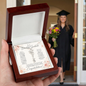To A Beautiful Graduate Graduation Day Custom Congratulations Name Necklace Gift for Her