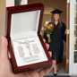 To A Beautiful Graduate on Her Graduation Day Custom Congratulations Name Necklace
