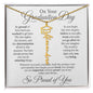 On Your Graduation Day Custom Congratulations Name Necklace