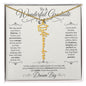 To A Wonderful Graduate on Her Graduation Day Custom Dream Big Name Necklace