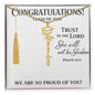 Congratulations - Class Of 2026 - Trust In The Lord Psalm 62:6 Custom Name Necklace