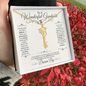 To A Wonderful Graduate on Her Graduation Day Custom Dream Big Name Necklace