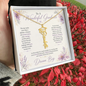 To A Wonderful Graduate on Her Graduation Day Custom Dream Big Name Necklace