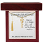 Congratulations - Class Of 2026 - Trust In The Lord Psalm 62:6 Custom Name Necklace