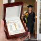 To A Beautiful Graduate Graduation Day Custom Congratulations Name Necklace Gift for Her